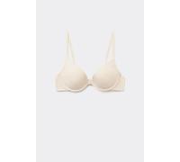 Tezenis Reggiseno super push-up in microfibra Riciclata Los Angeles Donna Avorio Taglia 2B