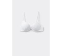 Tezenis Reggiseno Super Push-up in Pizzo Riciclato Los Angeles Donna Bianco Taglia 2B