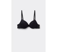 Tezenis Reggiseno Super Push-up in Pizzo Riciclato Los Angeles Donna Nero Taglia 2B
