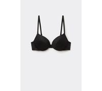Tezenis Reggiseno Super Push-up in Pizzo Riciclato Los Angeles Donna Nero Taglia 3C