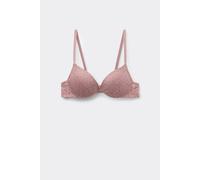Tezenis Reggiseno Super Push-up in Pizzo Riciclato Los Angeles Donna Rosa Taglia 3C