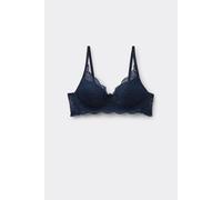Tezenis Reggiseno Super Push-up in Pizzo Riciclato Malibù Donna Blu Taglia 2C
