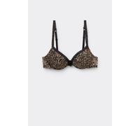 Tezenis Reggiseno Super Push-up Los Angeles Iconic Leopard Donna Animalier Taglia 3C