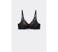Tezenis Reggiseno Super Push-up Malibù Dark Romance Donna Nero Taglia 2C