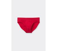 Tezenis Slip Elasticizzato in Cotone Cuciture a Contrasto con Logo Uomo Rosso Taglia M