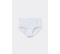Tezenis Slip Vita Alta Cotone e Pizzo Riciclato Donna Bianco Taglia M