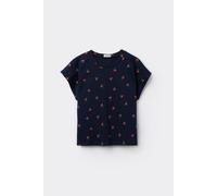 Tezenis T-Shirt a Kimono Cotone Stampato Bimba Bambina Blu Taglia 4-5 A (104-110 cm)