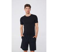 Tezenis T-shirt in Cotone Organico Elasticizzato Uomo Nero Taglia L