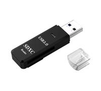 TF Kartenleser - 3.0 Zoll USB3 Kartenadapter | ABS Kunststoff Gehäuse - USB 3.0 Speicherkartenleser mit 5 Gbit Übertragung 2 Steckplätzen Plug Play kompakt leicht für schnellen Datentransfer unterwegs