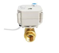 TF Motorized Ball Valve DN15 Brass Valve Metal Gears DC12V or DC24V Control With Signal Feedback(BSP THREAD_DC12V_CR501)