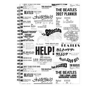 TF Publishing Agenda 2027 dei Beatles, 16,5 x 20,3 cm, con visualizzazione settimanale e mensile, carta spessa con pagina per obiettivi, attività, appunti, include adesivi per pianificazione