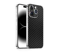 TF Skins Compatibile con iPhone 14 Pro, pellicola protettiva (carbonio nero Back Only)