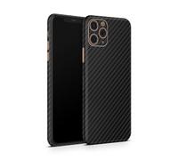 TF Skins Pellicola protettiva per iPhone 11 Pro Max Skin (2 pezzi) per la parte posteriore e i lati, aspetto elegante, con protezione per fotocamera dai graffi (nero carbonio)