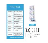 TF3-360SC Raffreddatore Ad Acqua per CPU All-In-1 LCD IPS ARGB da 3,5 Pollici + 3 Ventole per Schermo da 3,38 Pollici e 4 Schermi per LGA 1851/1700 B