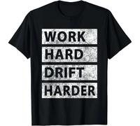 tf6jres Car Drifting Tokyo JDM Drift Funny Japanese Car Drifting Gift Unisex T-Shirt Black 3XL