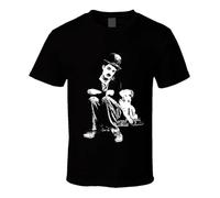tf6jres Charlie Chaplin A Dogs Life T-Shirt Black M