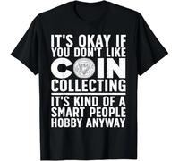 tf6jres Coin Collecting Art for Men Women Coin Collectors Numismatic Gift Unisex T-Shirt Black S