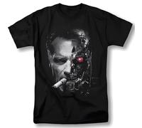 tf6jres Terminator Shirt Graphic Movie Retro VNTG Graphic Design T-Shirt Black Black