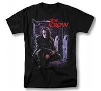 tf6jres The Crow Shirt Movie Retro Vintage Graphic Design T-Shirt Black Black