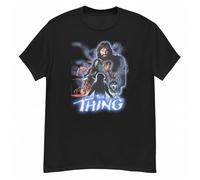 tf6jres The Thing Movie Tshirt 80s Horror Tee Black