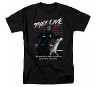 tf6jres They Live Dead Wrong T Shirt Mens Movie Tee George Frank Black Black