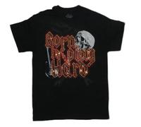 tf6jres Trust The Universe Rhinestone Born To Play Hard T- Shirt Black L