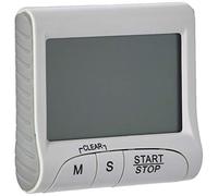 TFA 38.2021.02 38.2021-Timer elettronico, con cronometro, Metallo, Bianco - NUOV