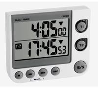 TFA 38.2025 Timer Doppio Digitale Cronometro da Cucina LED Warnfunktion Magnete