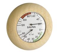 TFA 40.1028 Abachi Cornice Saunathermometer Saunahygrometer Analogico