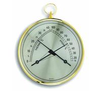 TFA 45.2005 Termometro Igrometro Analogico Controllo Climatico Ambiente Ottone