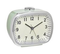 TFA DOSTMANN Sveglia elettronica 60.1032.04, stile retrò, grande display analogico menta, lunghezza 110 x larghezza 60 x altezza 92 mm