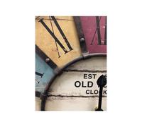 TFA 60.3021 Parete Orologio meccanico Cerchio Ciano Avorio Rosso Giallo Stilo AA