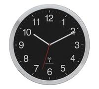 TFA Dostmann Orologio da parete XL, 60.3545.01, analogico, con lancetta dei secondi, nero, argento, lunghezza 400 x larghezza 50 x altezza 400 mm