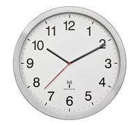 TFA 60.3545.02 Funk Wanduhr 400 mm x 50 Silber Großes Display 60.3545