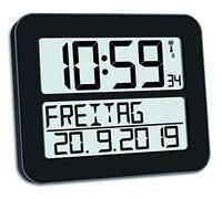 TFA 60,4512.01-Orologio da Parete Nero - NUOVO