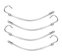 TFA 88665 - Ganci per Cinghia di Ancoraggio, 4 pz, 260 mm, con Nastro in Silicone