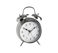 TFA 98.1043 Sveglia al quarzo Argento Bianco Cromo Metallo Batteria Stilo AA 1,5