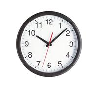 TFA 98.1077 Parete Orologio al quarzo Rotondo Nero Bianco Plastica Vetro 1 x AA