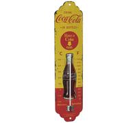 TFA Dostmann 12.2060.10 NOSTALGIC ART Coca Cola Termometro Giallo, Rosso