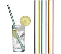 TFA Dostmann 14.2019.06 Trinkhalme aus farbigem Glas 21 cm Cannuccia 21 cm Kit
