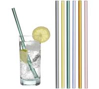 TFA Dostmann 14.2019.06 Trinkhalme aus farbigem Glas 21 cm Cannuccia 21 cm Kit