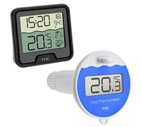 TFA Dostmann 30.3066.01 Termometro per Piscina Marbella (nero con batterie)