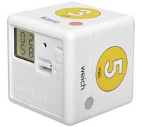 TFA Dostmann 38.2041.07 Cube Timer Ei Timer uova Bianco, Giallo digitale