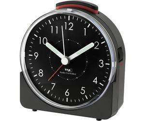 TFA Dostmann 60.1513.01 Radiocontrollato Sveglia Nero Fluorescente lancetta