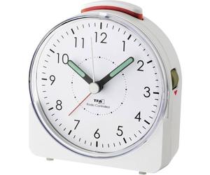 TFA Dostmann 60.1513.02 Radiocontrollato Sveglia Bianco Fluorescente lancetta