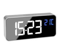 TFA Dostmann 60.2032.54 Quarzo Sveglia Argento Tempi di allarme 2 Display gran