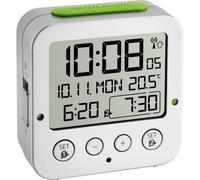 TFA Dostmann 60.2528.54 Radiocontrollato Sveglia Argento Tempi di allarme 2