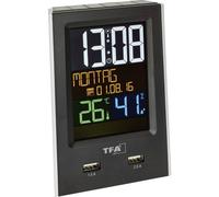 Tfa 60 2537 01 radiocontrollato sveglia nero tempi di allarme 1