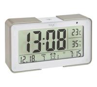 TFA Dostmann 60.2540.53 Radiocontrollato Sveglia Oro, Bianco Tempi di allarme 3