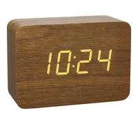 TFA Dostmann 60.2549.08 Radiocontrollato Sveglia Legno, Marrone Tempi di allar